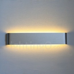 Luminárias de parede contemporâneas longas e modernas e arandelas para iluminação interna de parede de metal IP 44 para banheiro, quarto, sala de estar