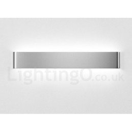 Luminárias de parede contemporâneas longas e modernas e arandelas para iluminação interna de parede de metal IP 44 para banheiro, quarto, sala de estar