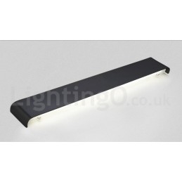 Luminárias de parede contemporâneas longas e modernas e arandelas para iluminação interna de parede de metal IP 44 para banheiro, quarto, sala de estar