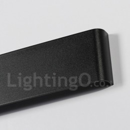 Luminárias de parede contemporâneas longas e modernas e arandelas para iluminação interna de parede de metal IP 44 para banheiro, quarto, sala de estar