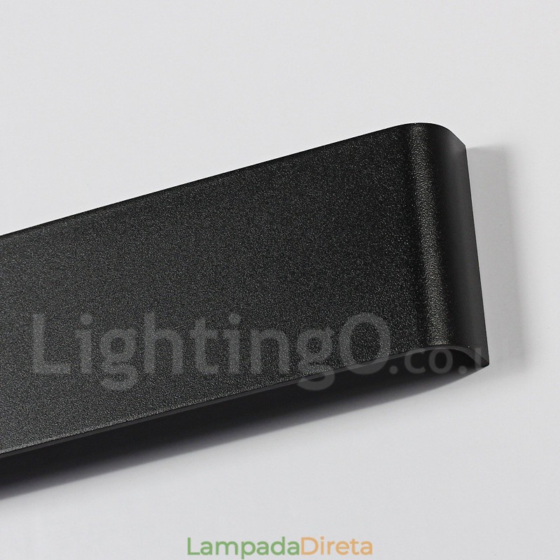 Luminárias de parede contemporâneas longas e modernas e arandelas para iluminação interna de parede de metal IP 44 para banheiro, quarto, sala de estar