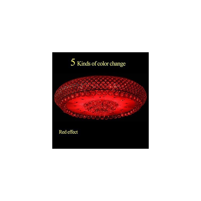 Luminária de teto redonda de cristal absorvente com cúpula de 80 cm de diâmetro e contém 15 lâmpadas