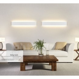 Luminárias de parede contemporâneas longas e modernas e arandelas para iluminação interna de parede de metal IP 44 para banheiro, quarto, sala de estar