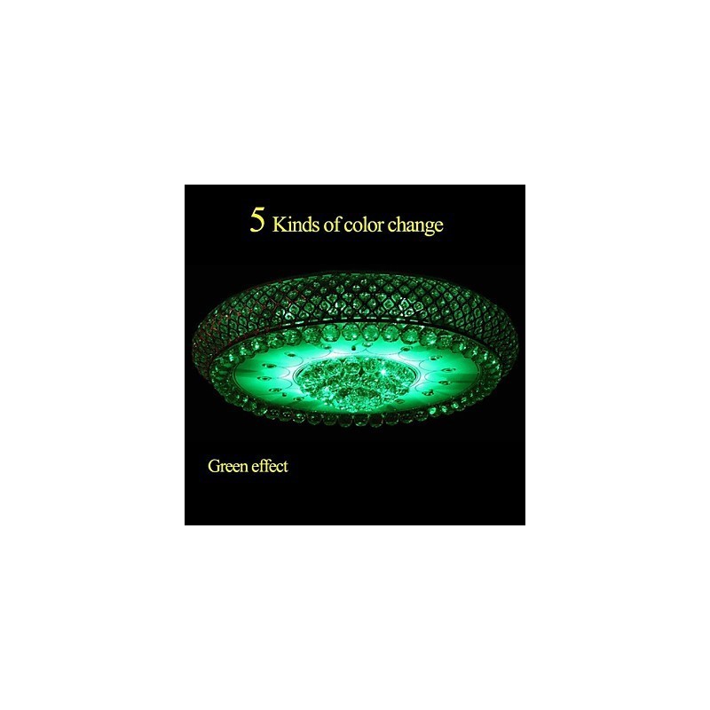 Luminária de teto redonda de cristal absorvente com cúpula de 80 cm de diâmetro e contém 15 lâmpadas