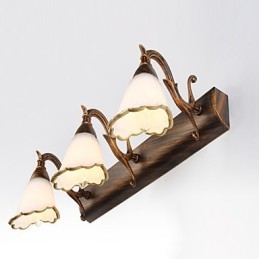 Arandelas de parede Iluminação de banheiro Luzes de parede de leitura Mini estilo rústico Lodge Metal