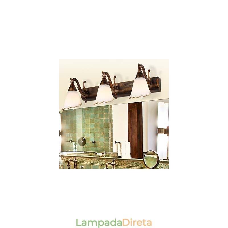 Arandelas de parede Iluminação de banheiro Luzes de parede de leitura Mini estilo rústico Lodge Metal