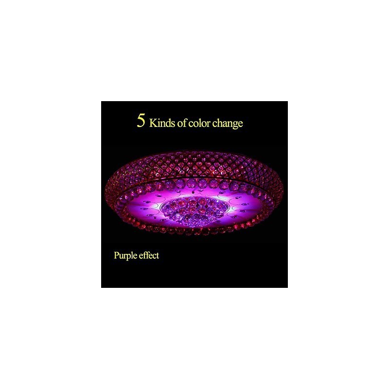 Luminária de teto redonda de cristal absorvente com cúpula de 80 cm de diâmetro e contém 15 lâmpadas