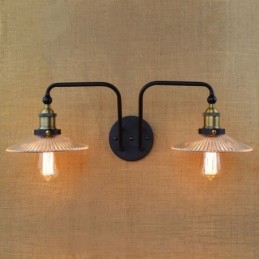 Estilo nórdico industrial personalidade criativa quarto interior mediterrâneo café parede vidro duplo ferro