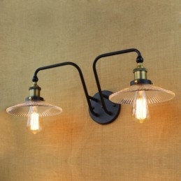 Estilo nórdico industrial personalidade criativa quarto interior mediterrâneo café parede vidro duplo ferro