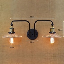 Estilo nórdico industrial personalidade criativa quarto interior mediterrâneo café parede vidro duplo ferro