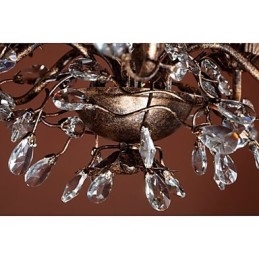 Lustre de metal de latão antigo estilo vela vintage