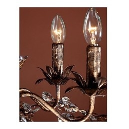 Lustre de metal de latão antigo estilo vela vintage