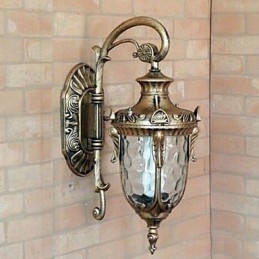 Luminárias de parede externas tradicionais clássicas de metal