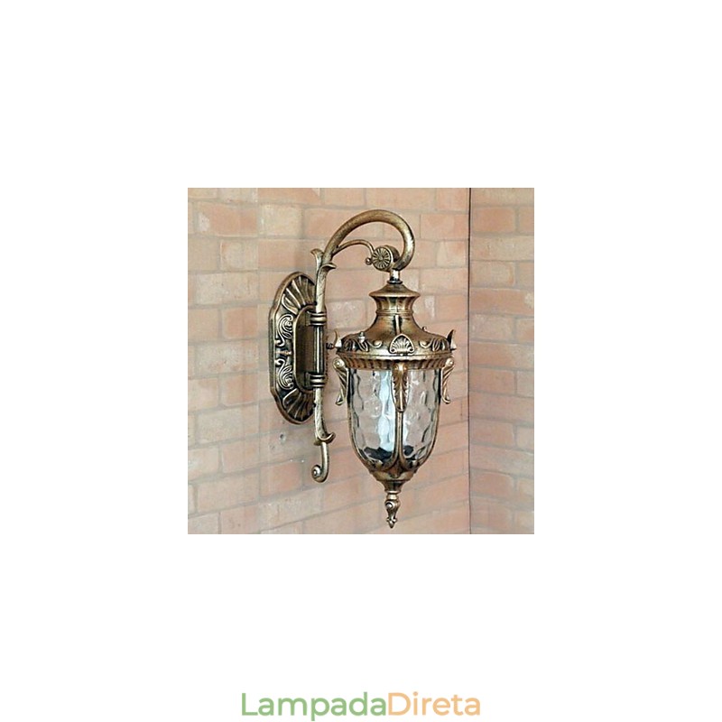Luminárias de parede externas tradicionais clássicas de metal
