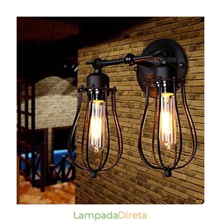 Luminária de parede Township Double Grapefruit Luminária de parede Township Double Grapefruit