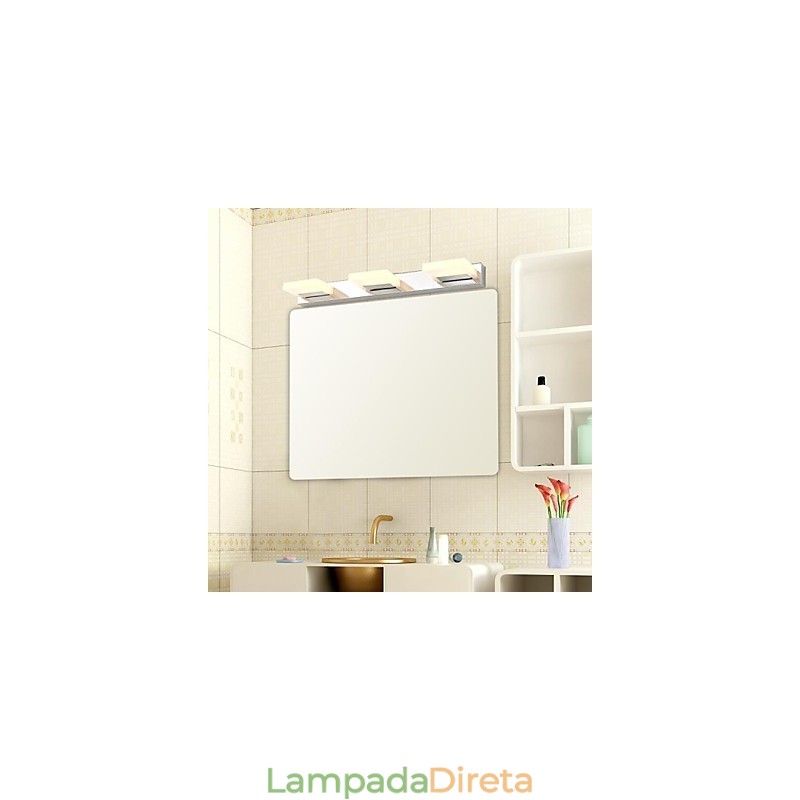 Iluminação de banheiro moderna contemporânea Metal