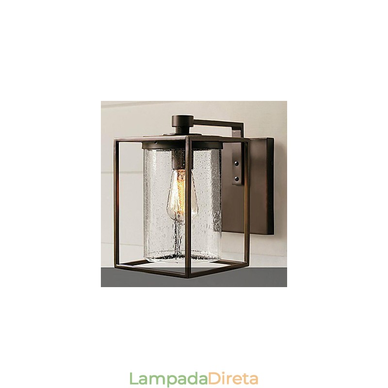 Luminárias de parede externas modernas contemporâneas de metal