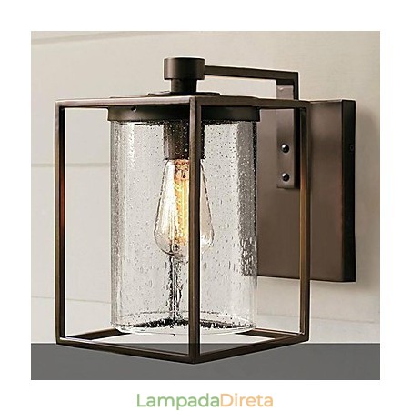 Luminárias de parede externas modernas contemporâneas de metal