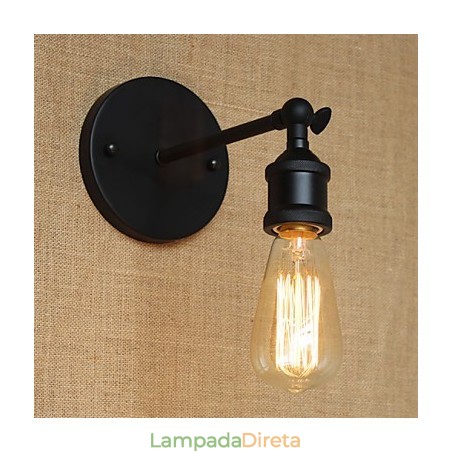 American Restaurant Bar Café Corredor de cabeceira Minimalista Preto Ferro Forjado Wall Sconce American Restaurant Bar Café Corredor de cabeceira Minimalista Preto Ferro Forjado Wall Sconce