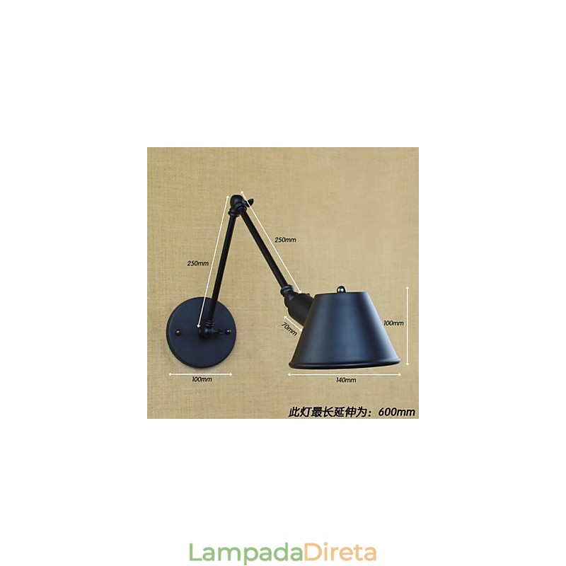 Industrial Air Creative Personalidade Long Arm Bar Café Simplesmente Decorado Luminária de Parede Decorativa