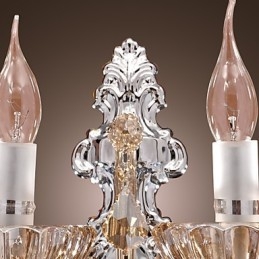 Elegante Luminária de Parede de Cristal com 2 Luzes