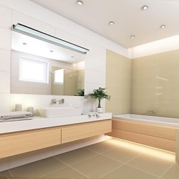Luminária Espelho Aço Inox e Acrílico