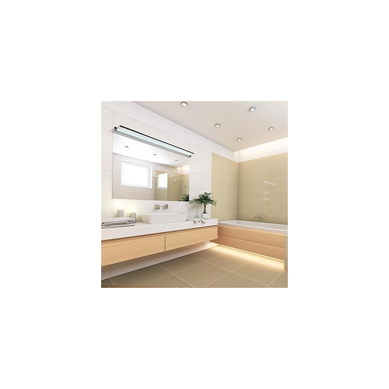 Luminária Espelho Aço Inox e Acrílico