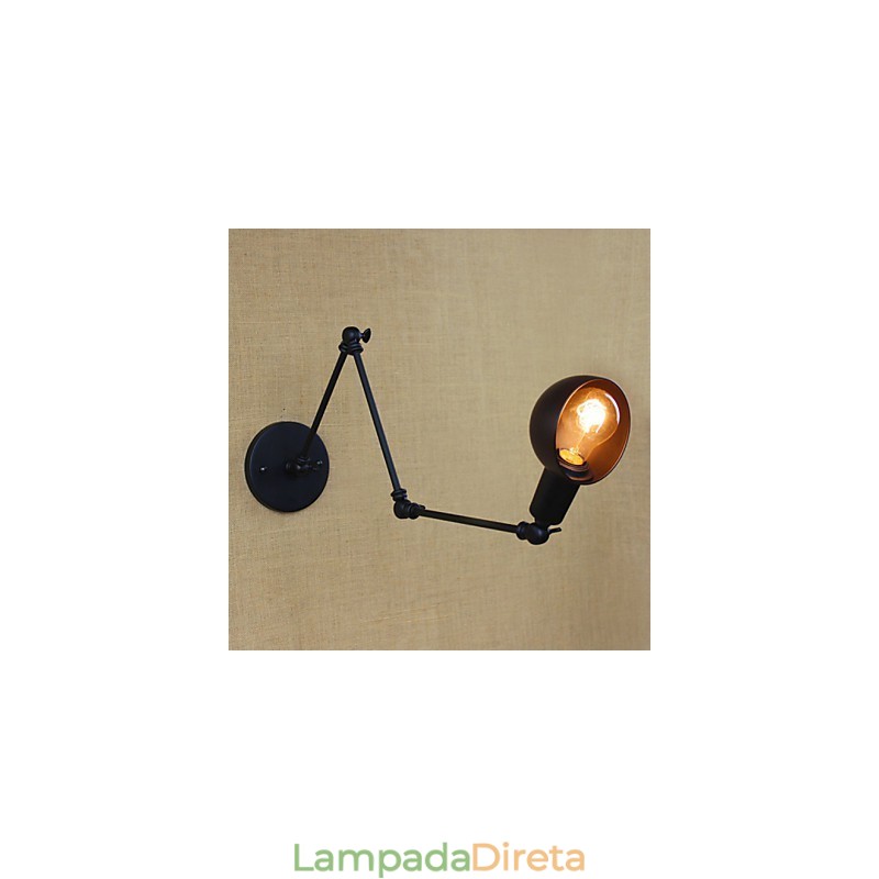 Estilo industrial retrô corredor escadas corredor braço longo lâmpada de parede ferro forjado varanda restaurante bar