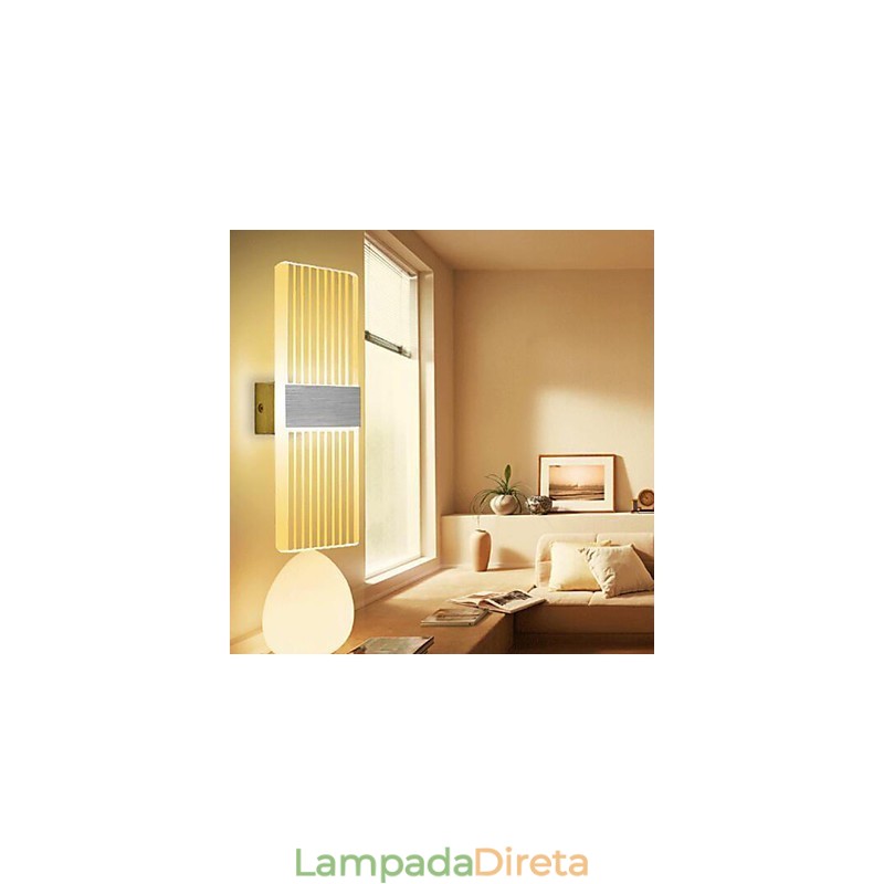 Luminária de parede criativa, simples, moderna e moderna