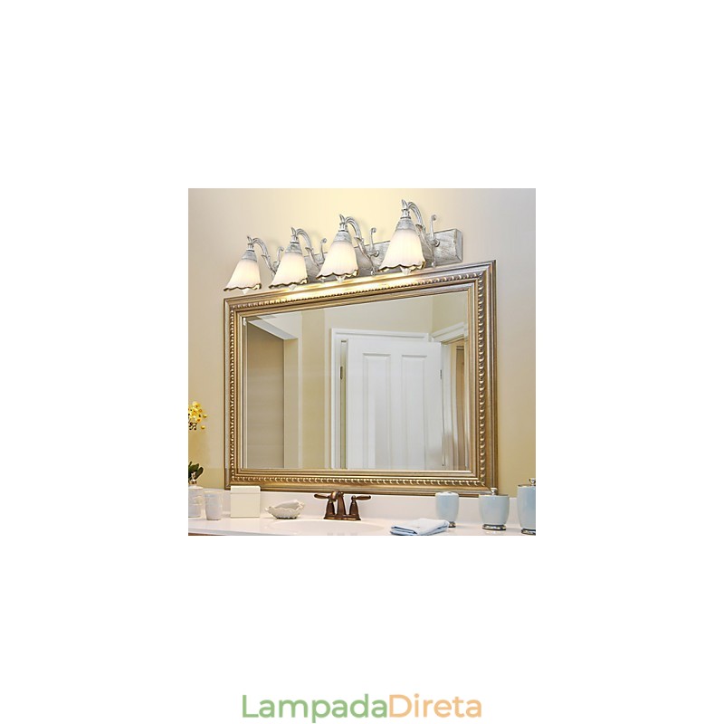 Arandelas de parede Iluminação de banheiro Luzes de parede de leitura Mini estilo rústico Lodge Metal