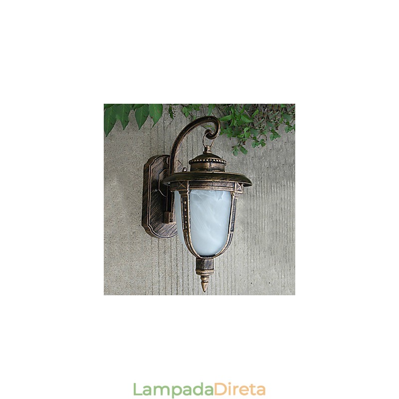 Luminárias de parede externas tradicionais clássicas de metal