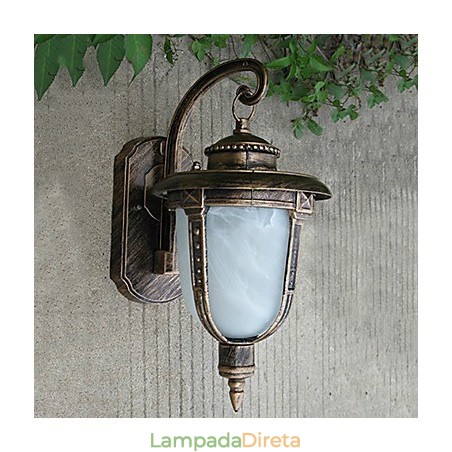 Luminárias de parede externas tradicionais clássicas de metal Luminárias de parede externas tradicionais clássicas de metal