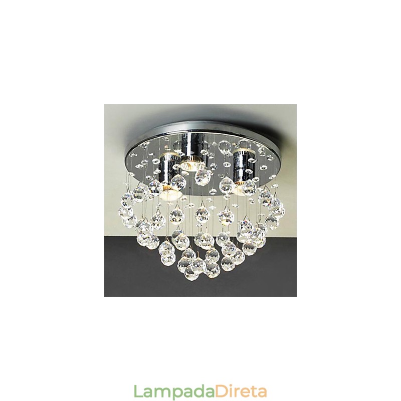 Mini estilo moderno e contemporâneo de cristal galvanizado embutido