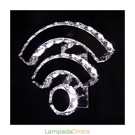 WIFI Cristal Wall Spots Cristal Moderno Contemporâneo Cama Sala Hotel Metal WIFI Cristal Wall Spots Cristal Moderno Contemporâneo Cama Sala Hotel Metal
