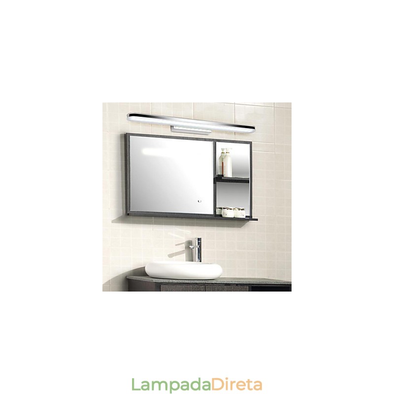 Apliques de parede Iluminação de banheiro Luzes de parede de leitura Mini estilo moderno contemporâneo Metal