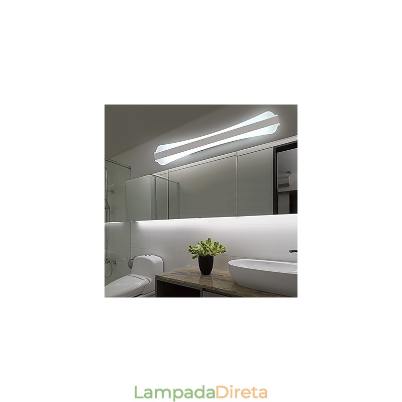 Apliques de parede Iluminação de banheiro Moderno Contemporâneo PVC