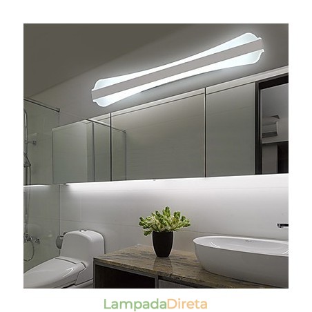 Apliques de parede Iluminação de banheiro Moderno Contemporâneo PVC