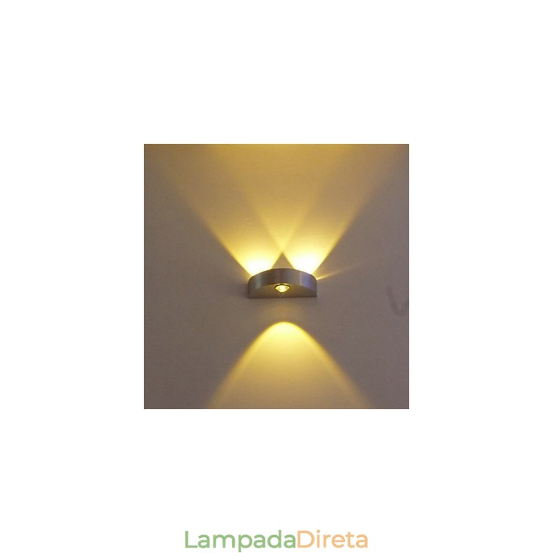 Luminária de parede meio mês Modelo de bar criativo Arandelas de parede Moderno Contemporâneo Metal