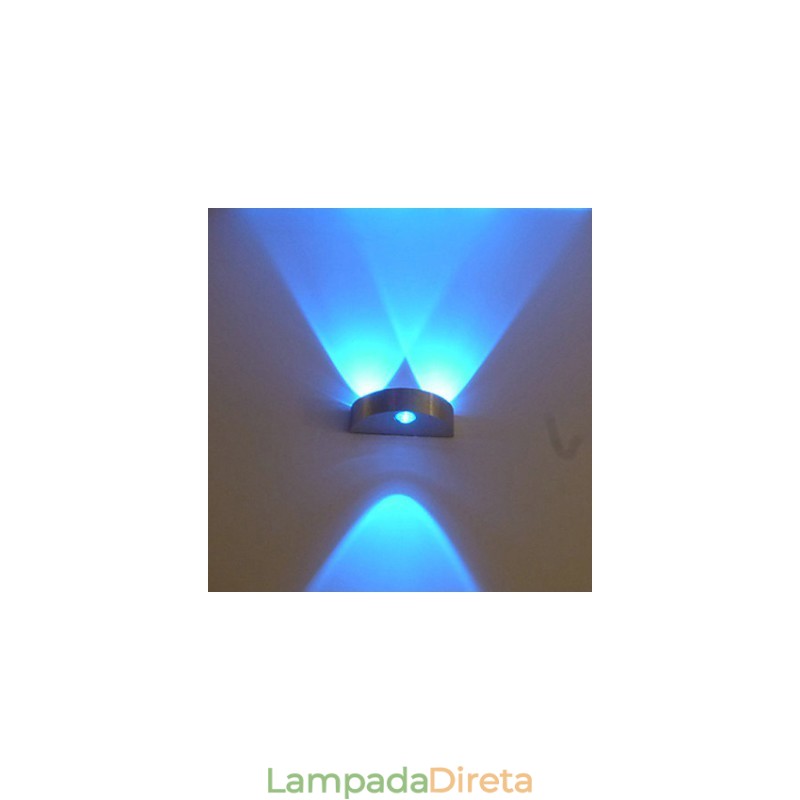 Luminária de parede meio mês Modelo de bar criativo Arandelas de parede Moderno Contemporâneo Metal