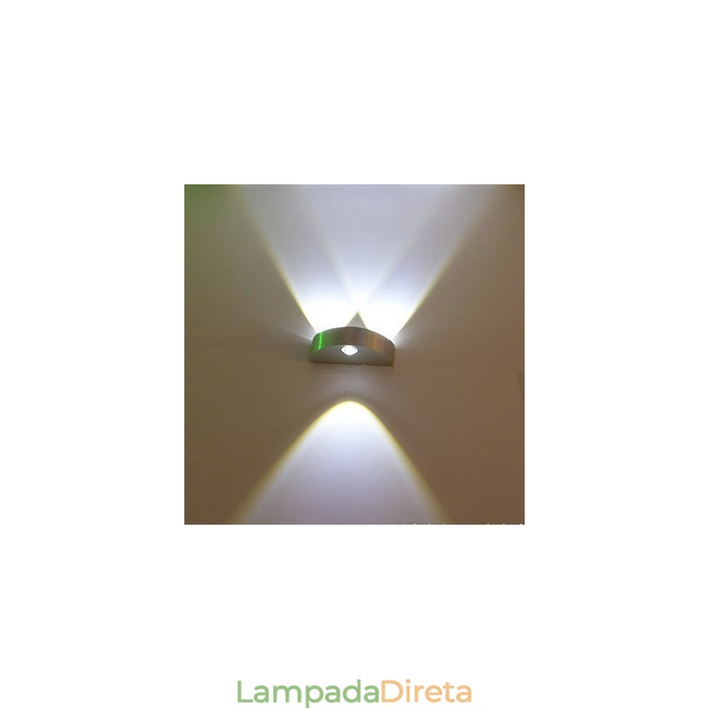 Luminária de parede meio mês Modelo de bar criativo Arandelas de parede Moderno Contemporâneo Metal