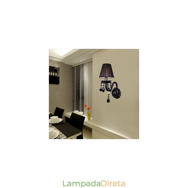 Luzes de parede de cristal de vela vidro contemporâneo moderno