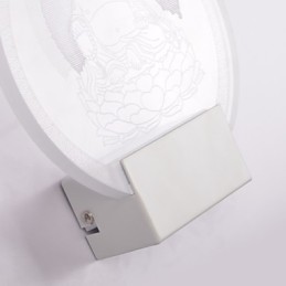 Luminária de parede acrílica PVC Lâmpada de luz Chip Moderna Contemporânea Metal