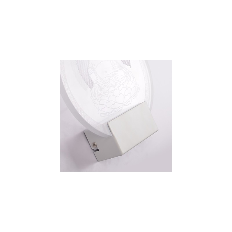 Luminária de parede acrílica PVC Lâmpada de luz Chip Moderna Contemporânea Metal