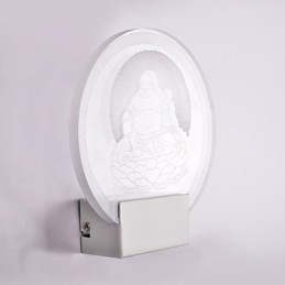 Luminária de parede acrílica PVC Lâmpada de luz Chip Moderna Contemporânea Metal
