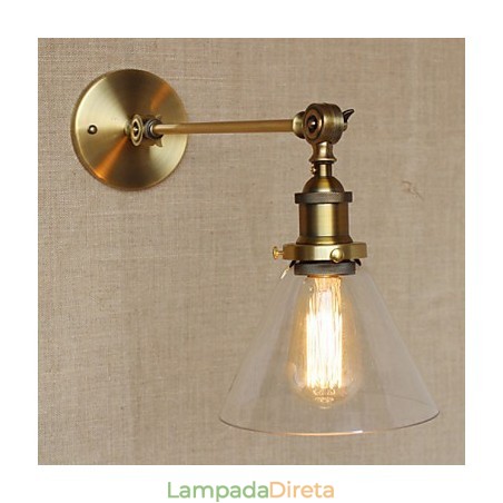 O ferro vidro bronze latão braço estilo retro criativo americano country hall quarto lâmpada de parede O ferro vidro bronze latão braço estilo retro criativo americano country hall quarto lâmpada de parede