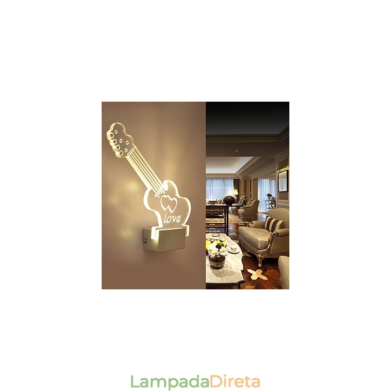 Luminária de parede acrílica PVC Luminária moderna contemporânea Metal