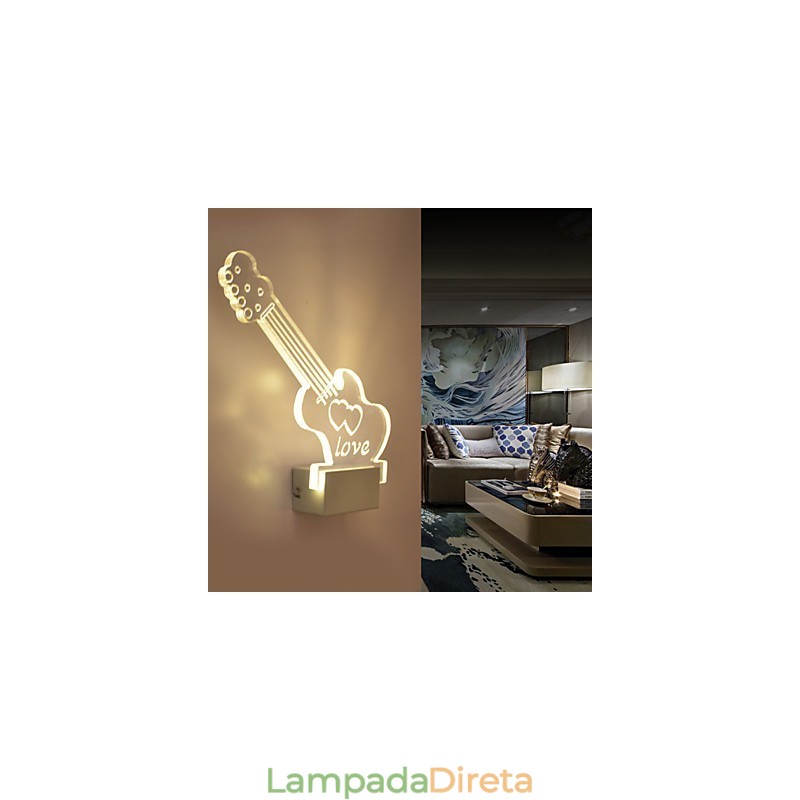 Luminária de parede acrílica PVC Luminária moderna contemporânea Metal
