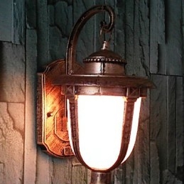 Luminárias de parede externas tradicionais clássicas de metal