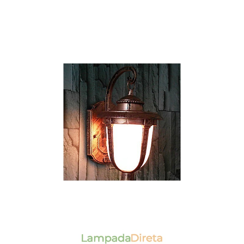 Luminárias de parede externas tradicionais clássicas de metal