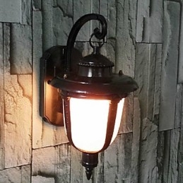 Luminárias de parede externas tradicionais clássicas de metal